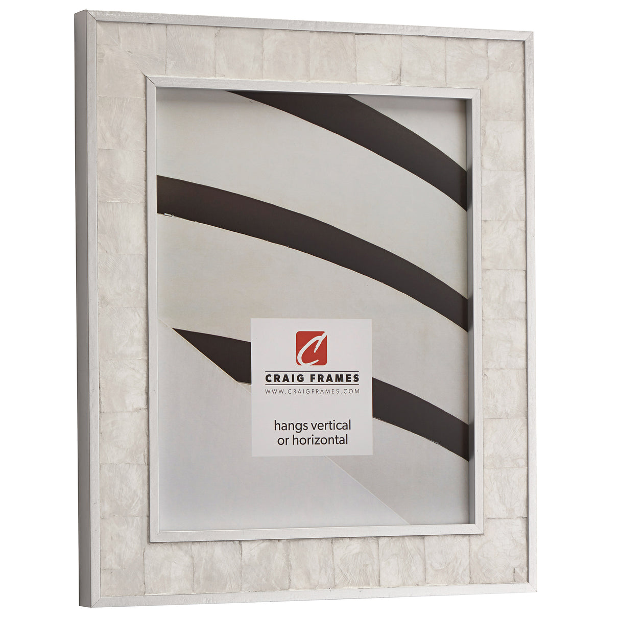 Opulence 1.5", Silver Mother of Pearl Picture Frame