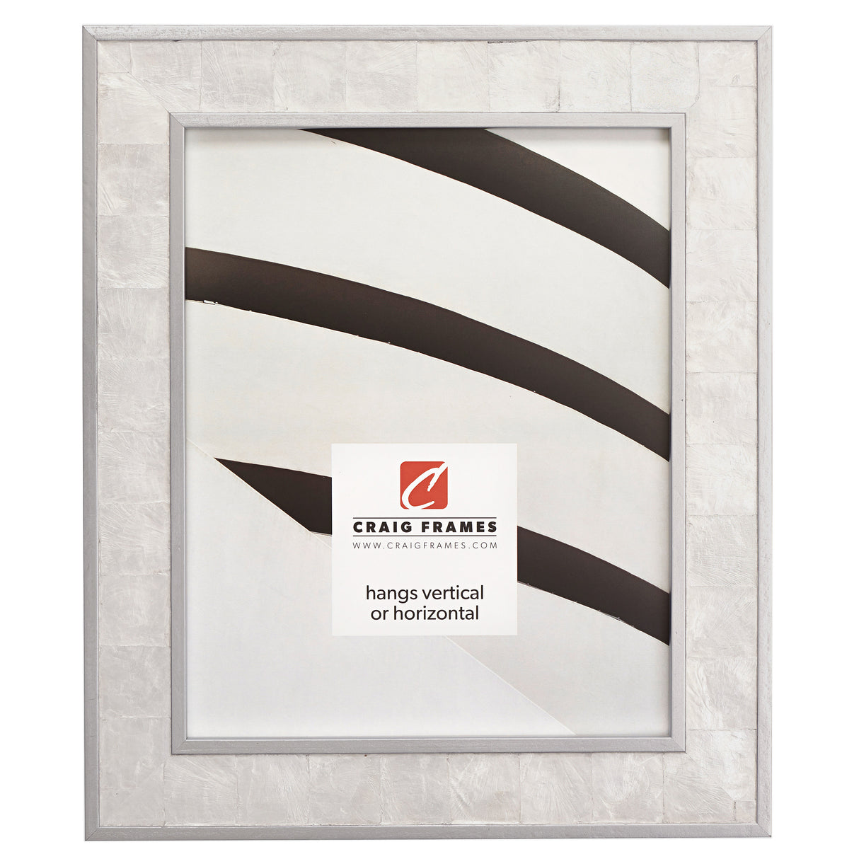 Opulence 1.5", Silver Mother of Pearl Picture Frame
