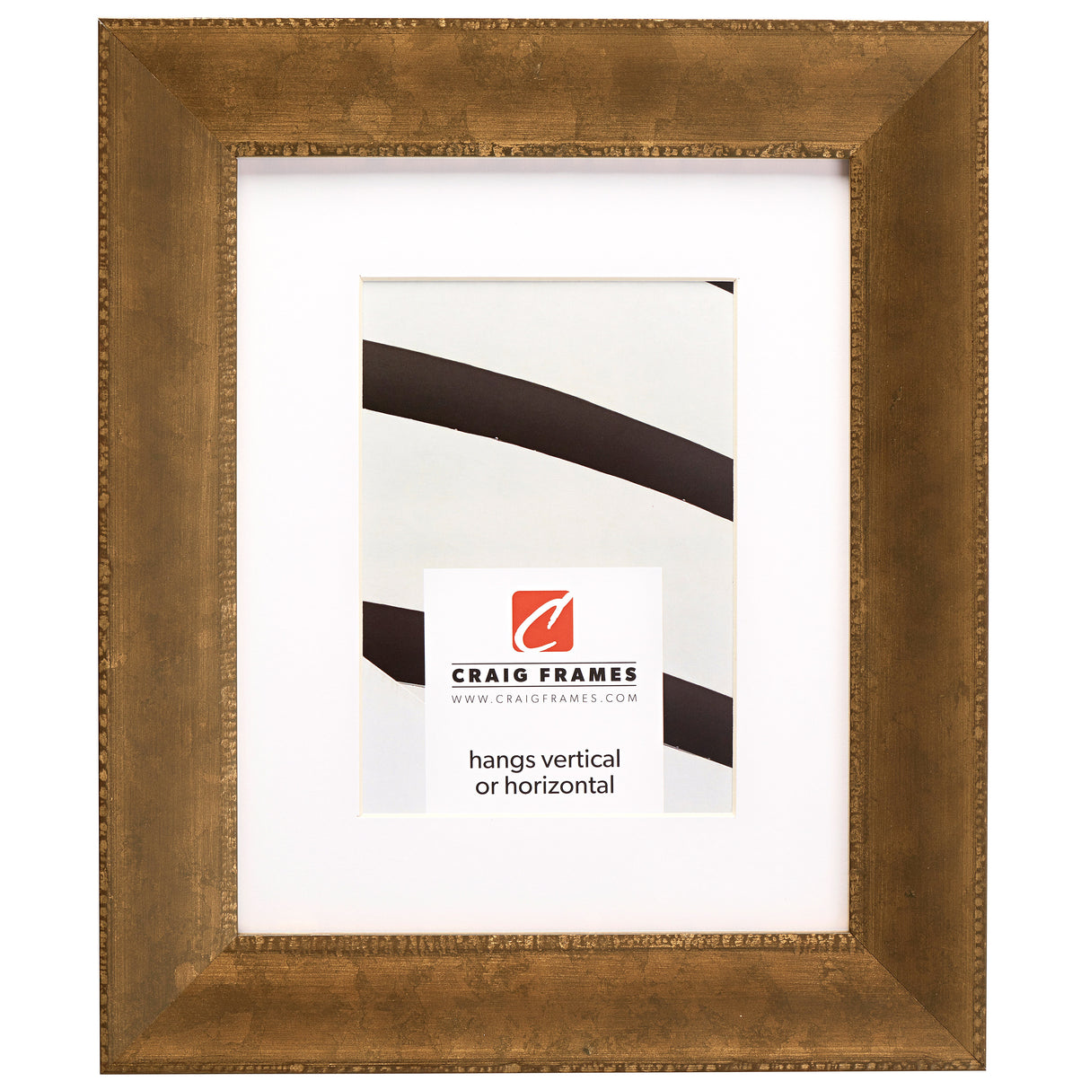 Patina 175 1.625", Matted Distressed Copper Picture Frame