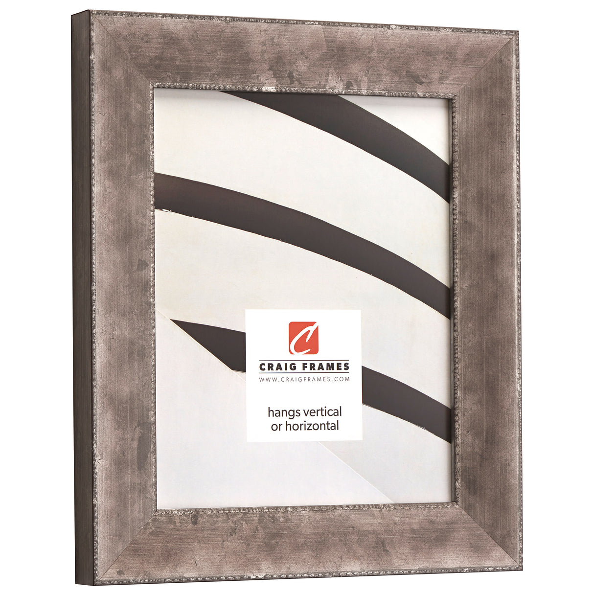 Patina 175 1.625", Matted Distressed Silver Picture Frame