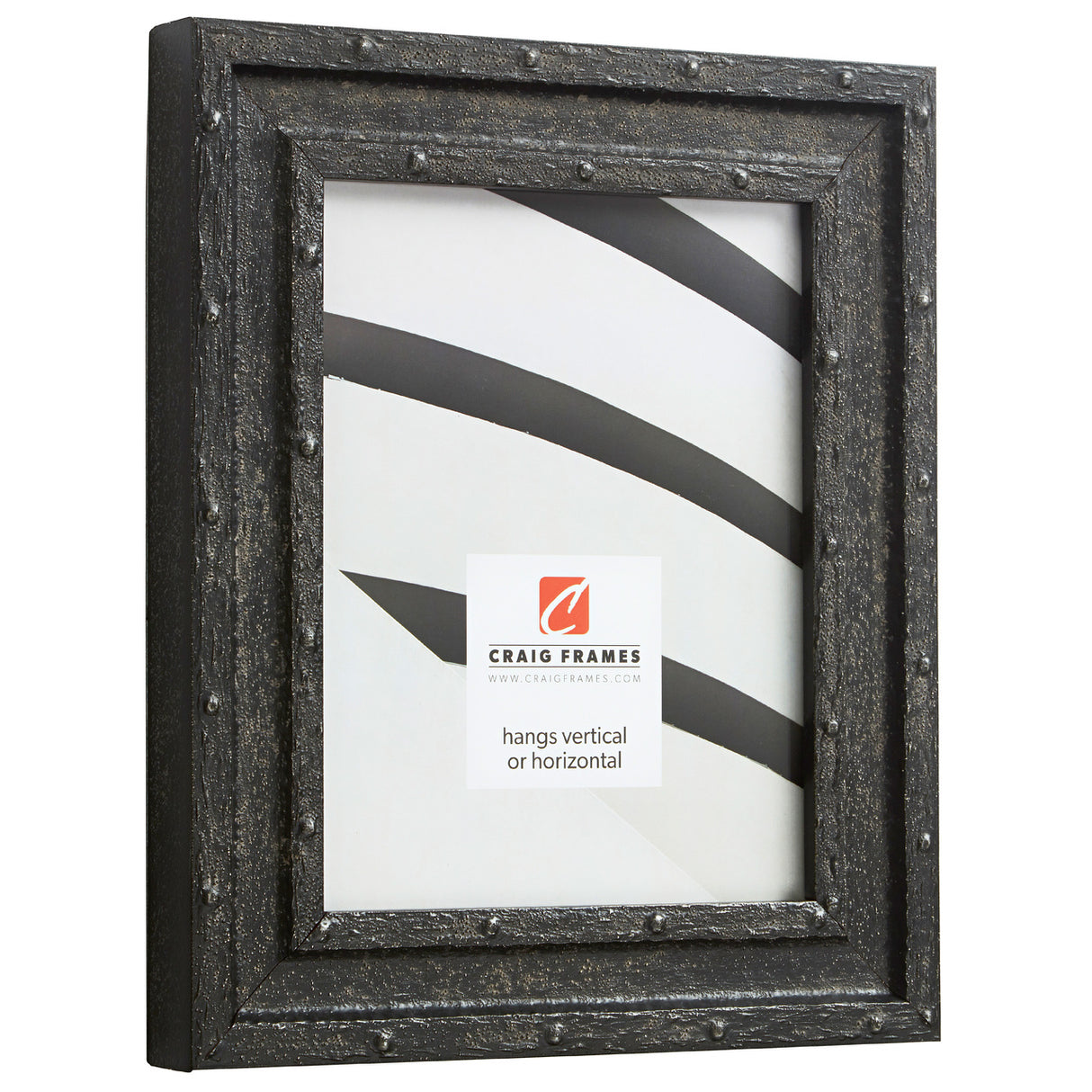 Nautilus 2", Industrial Iron Black Picture Frame