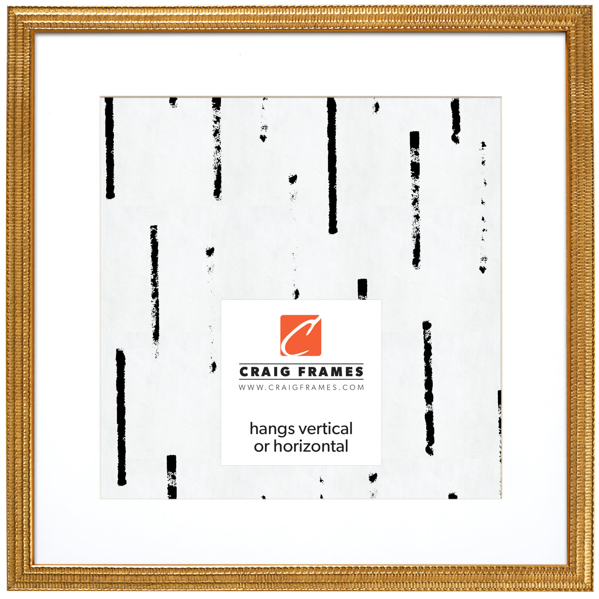 Farnsworth .75", Gold Matted Picture Frame