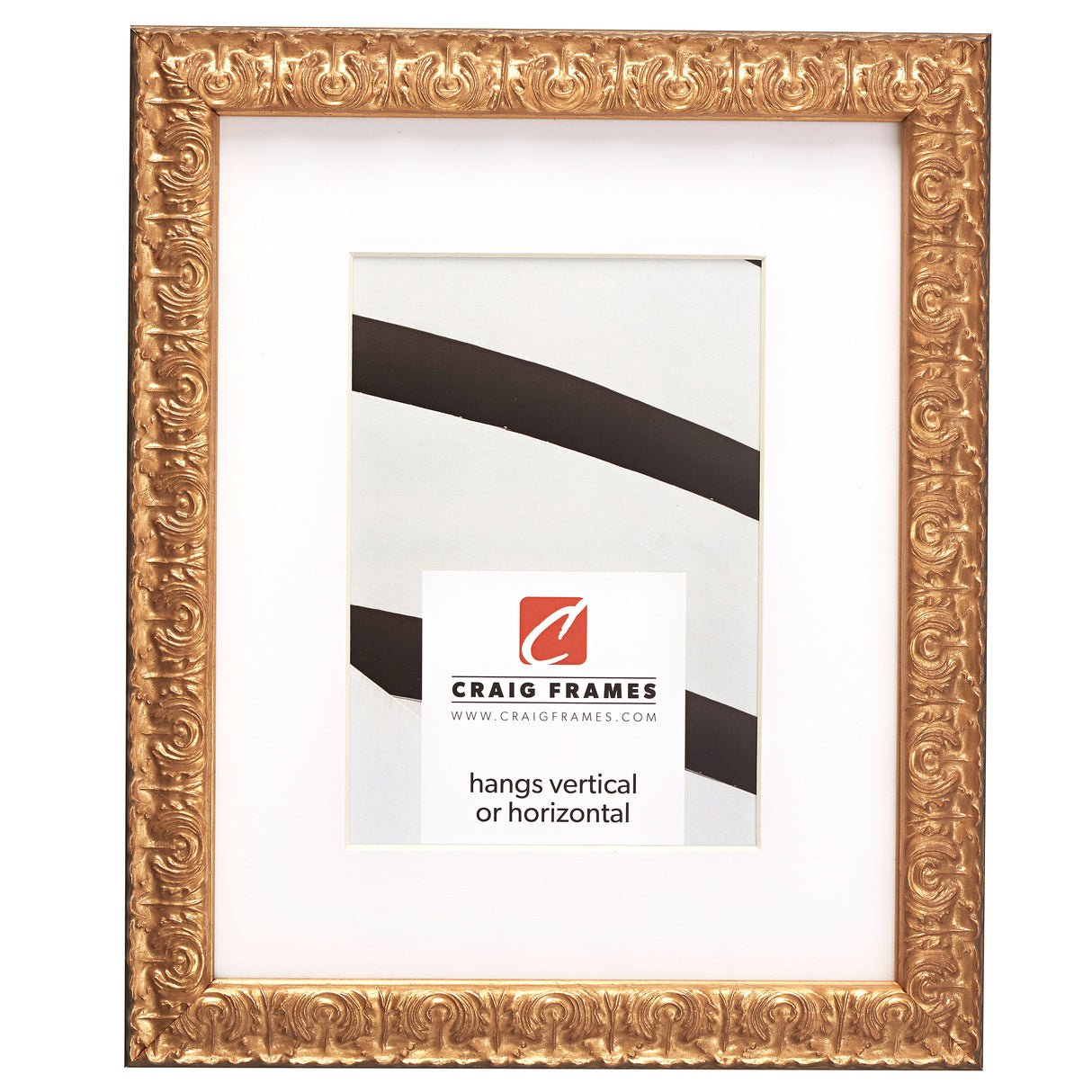 Versailles 1", Matted Ornate Gold Picture Frame