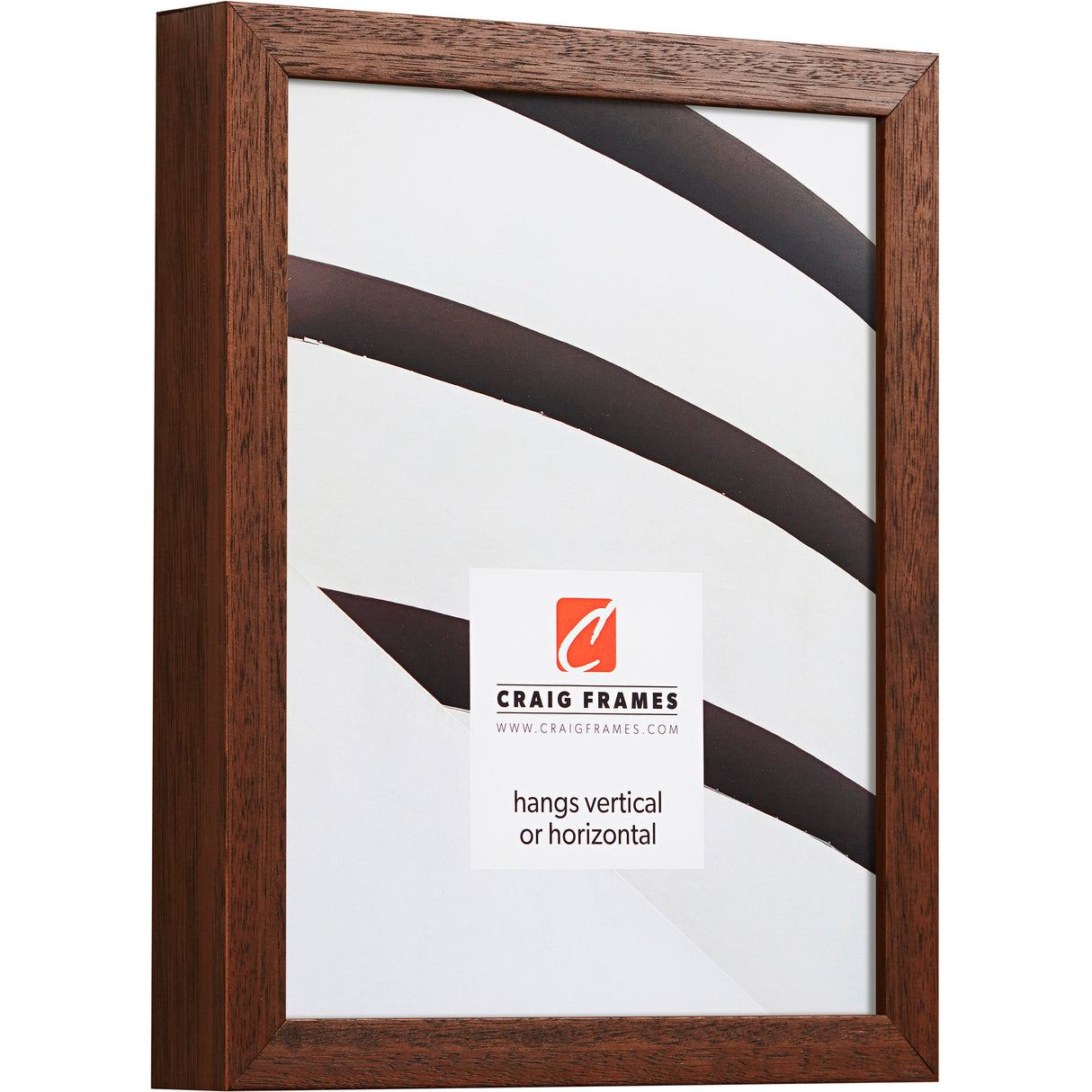 Farmhouse Essentials Tall .75", Walnut Brown Matted Picture Frame
