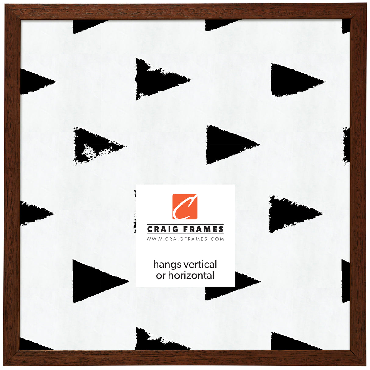 Farmhouse Essentials Tall .75", Walnut Brown Picture Frame