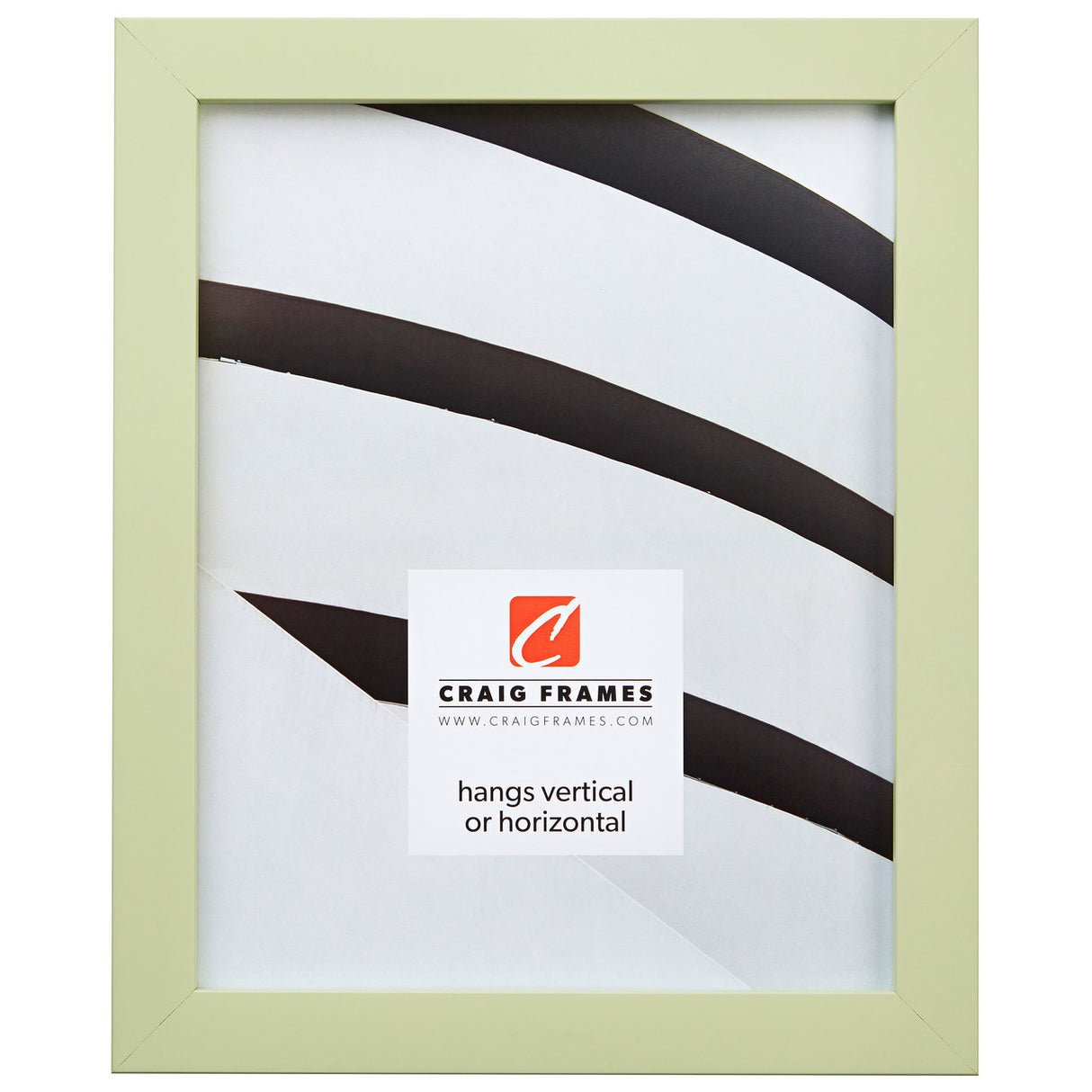 Confetti .875", Light Green Picture Frame