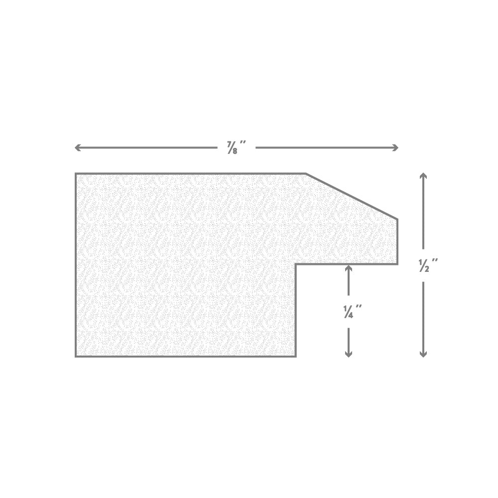 Economy .875", Honey Brown Picture Frame