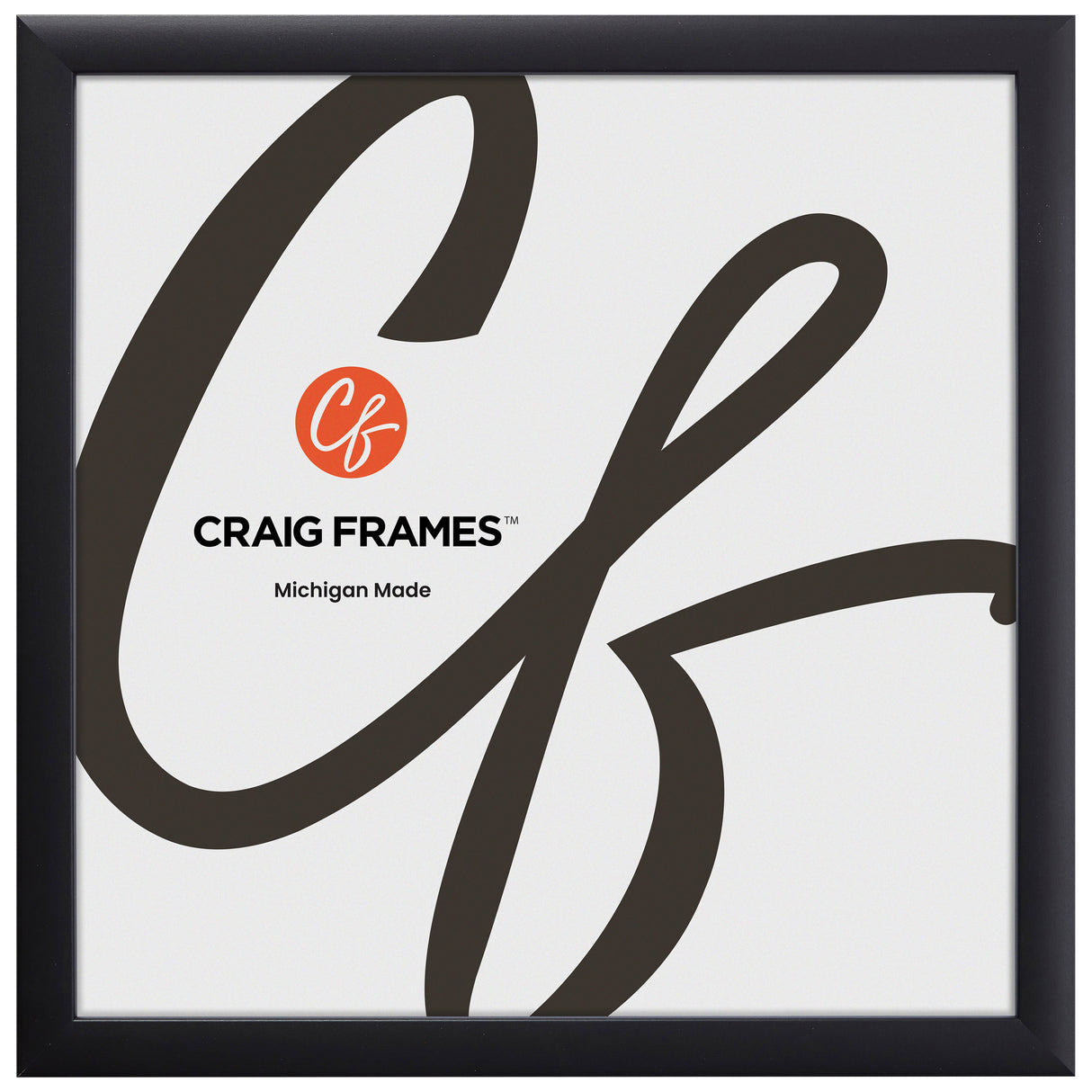 Contemporary 1", Gallery Black Picture Frames - 4 Piece Set