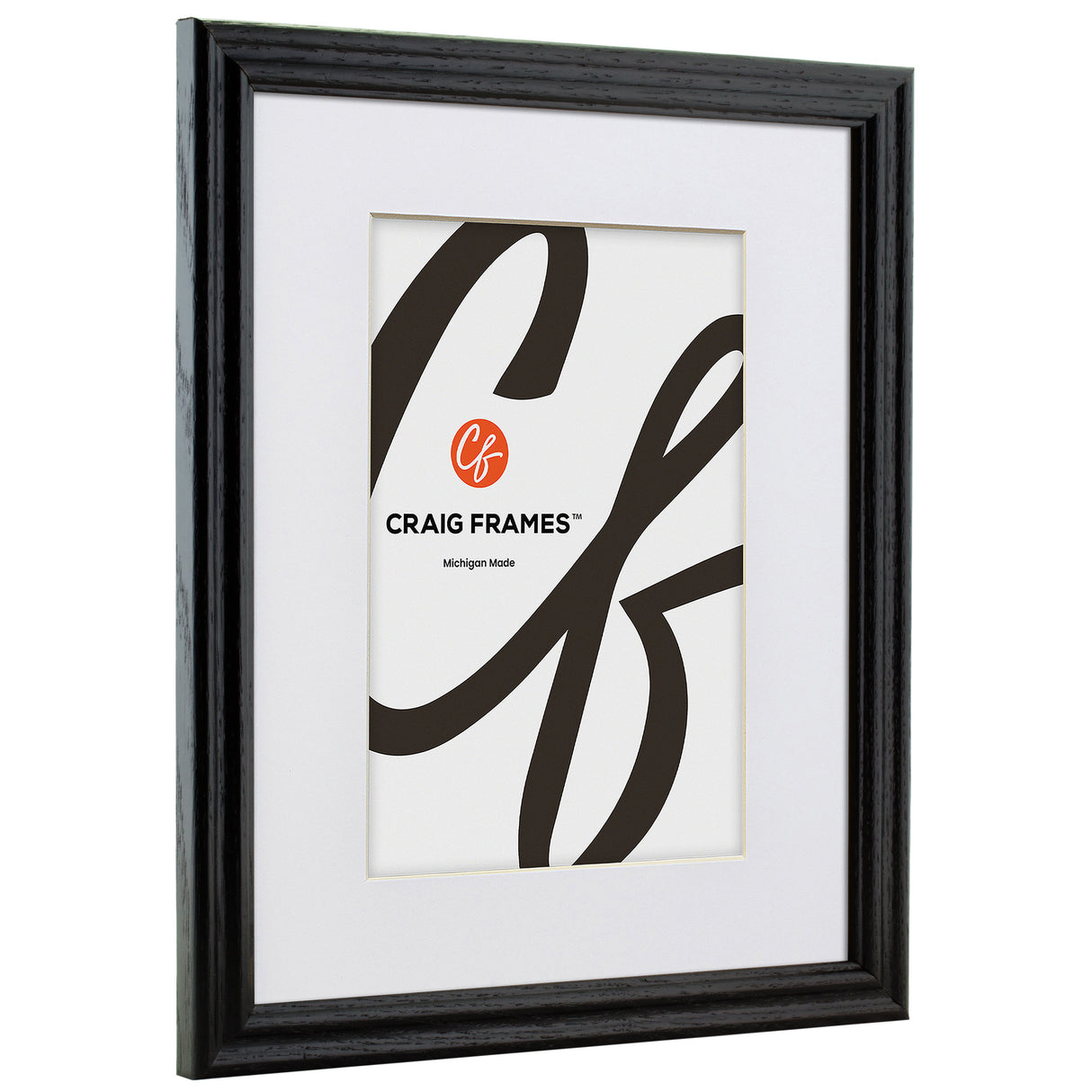 Wiltshire 200 .75", Matted Ebony Picture Frame