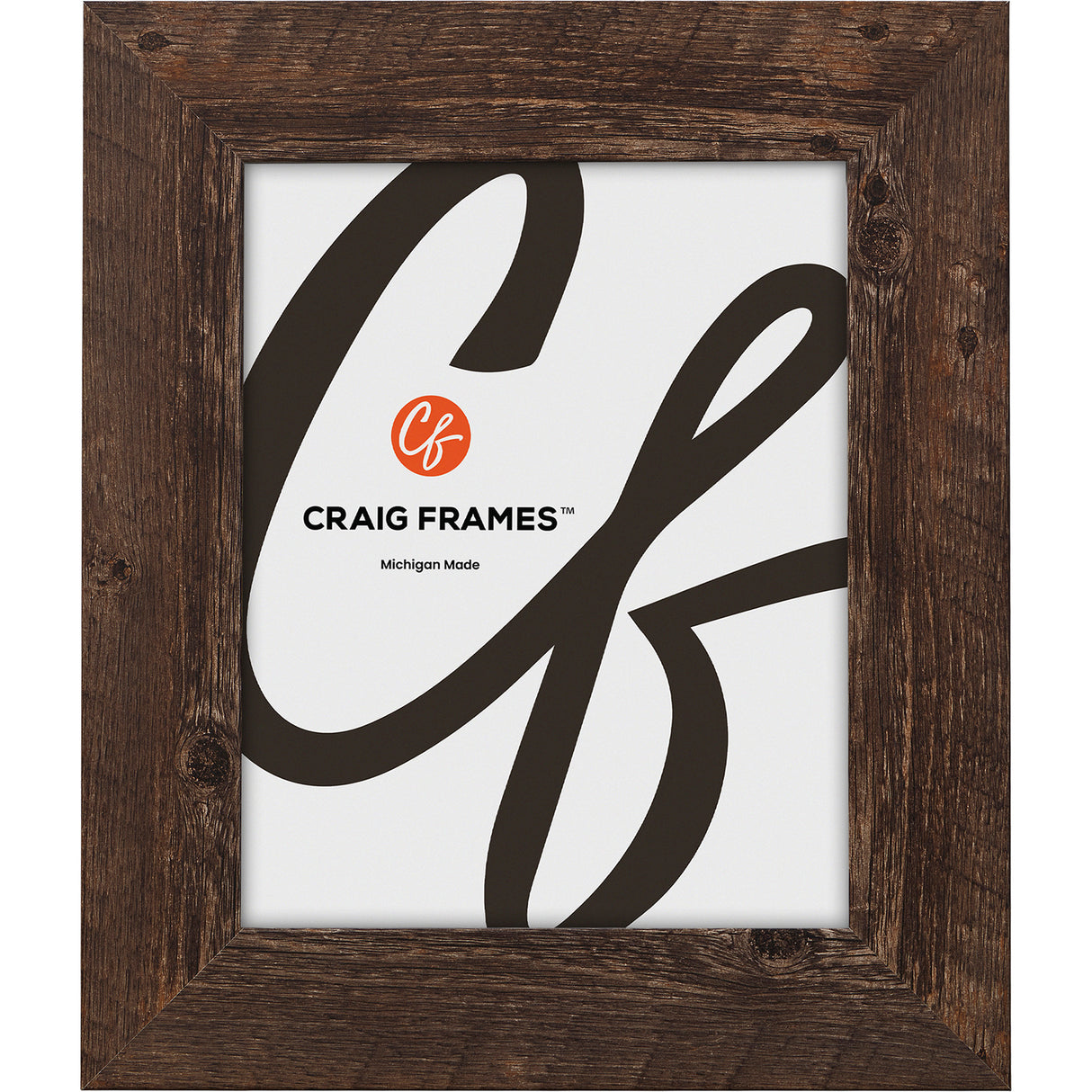 American Barn 2", Brown Oak Picture Frame - 4 Piece Set