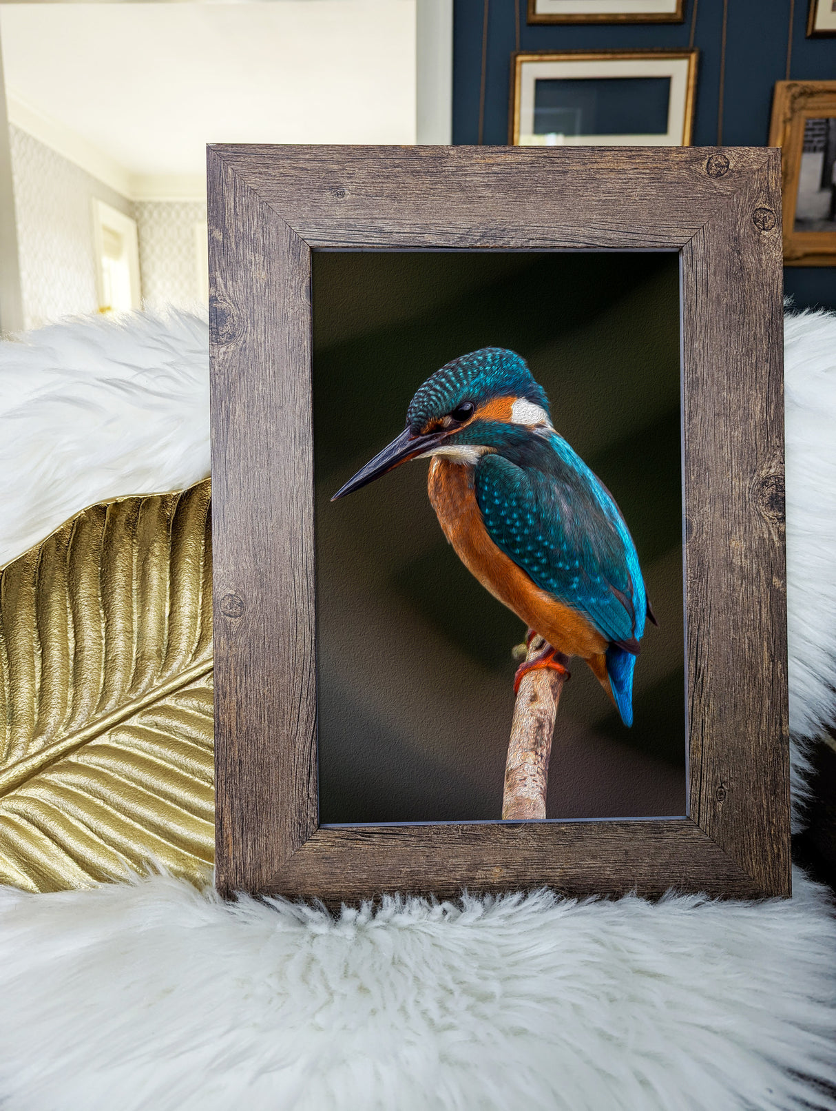 American Barn 2", Matted Brown Oak Picture Frame