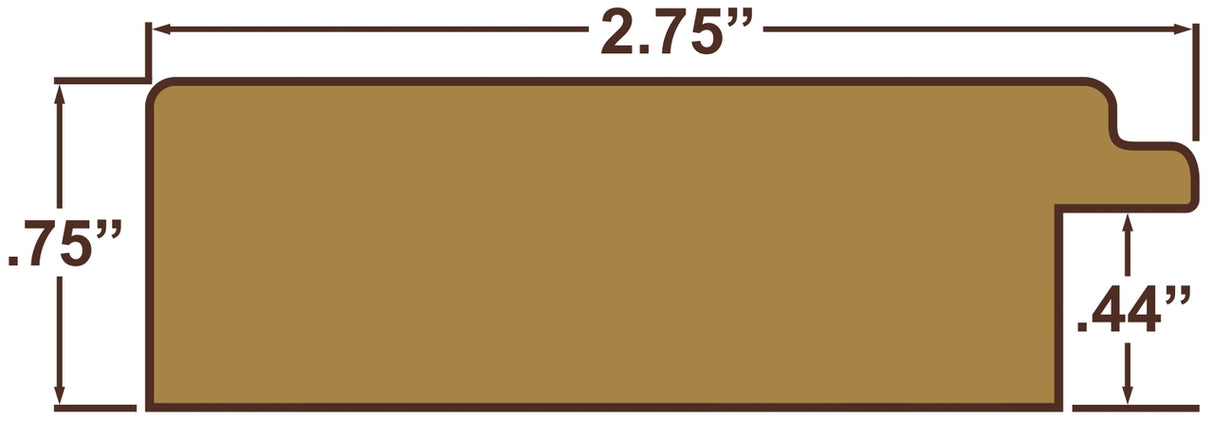 Avalon 225 2.75", Vintage Palmer Gold Picture Frame