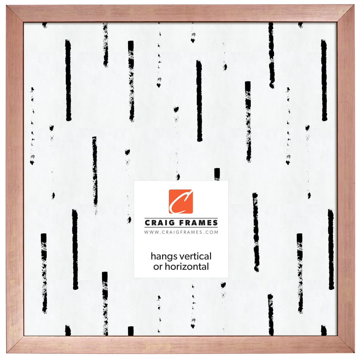 Milano .75", Rose Gold Picture Frame