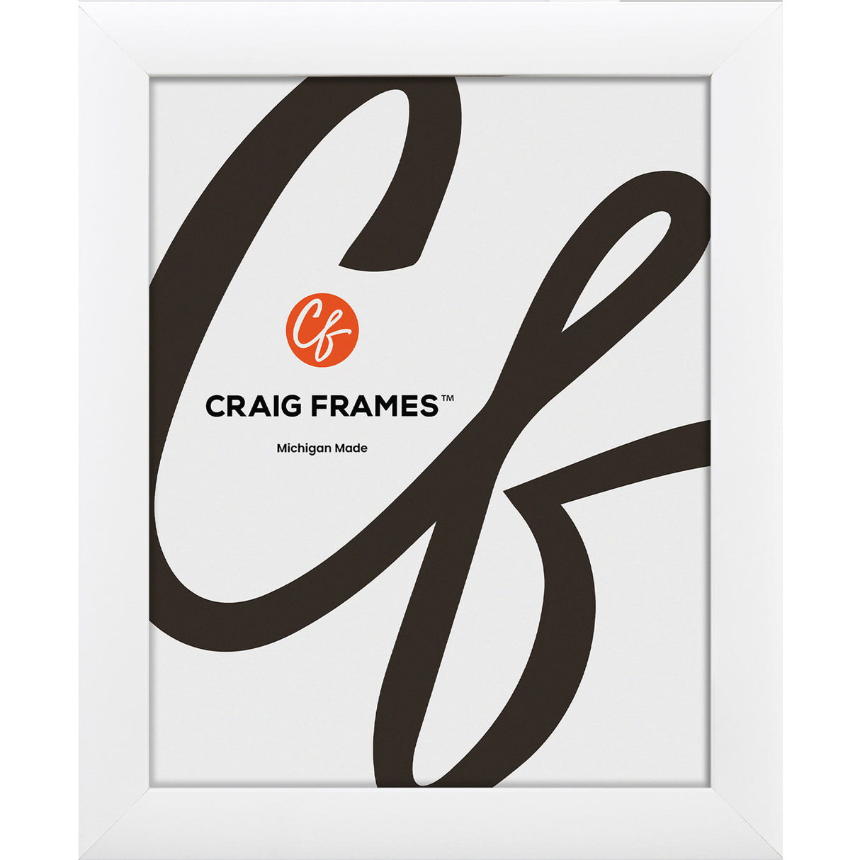 Contemporary 1", White Satin Picture Frames - 4 Piece Set