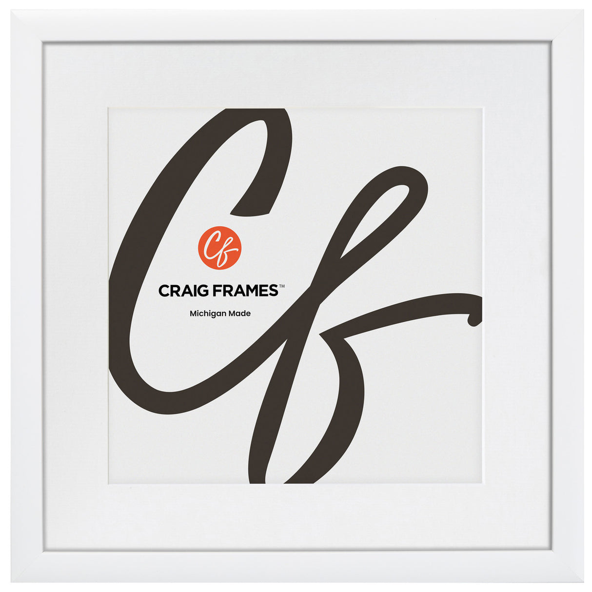 Contemporary 1", Matted White Satin Picture Frame - 4 Piece Set