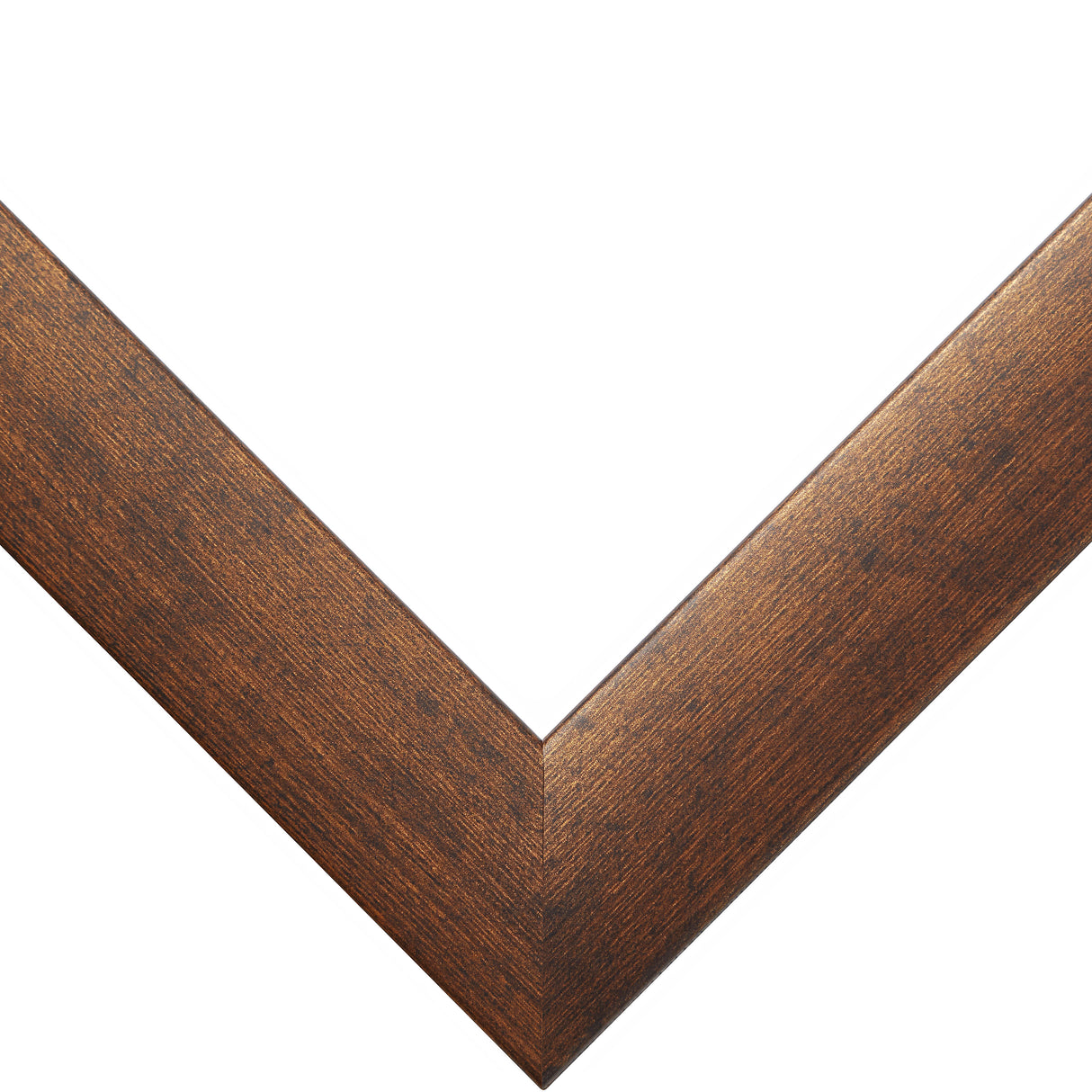 Contemporary 1", Matted Rustic Copper Picture Frames - 4 Piece Set