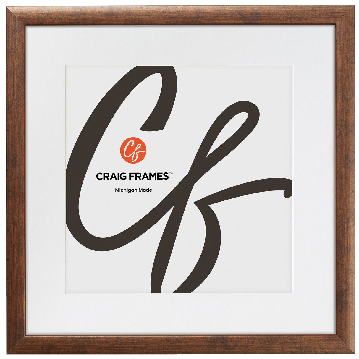 Contemporary 1", Matted Rustic Copper Picture Frame