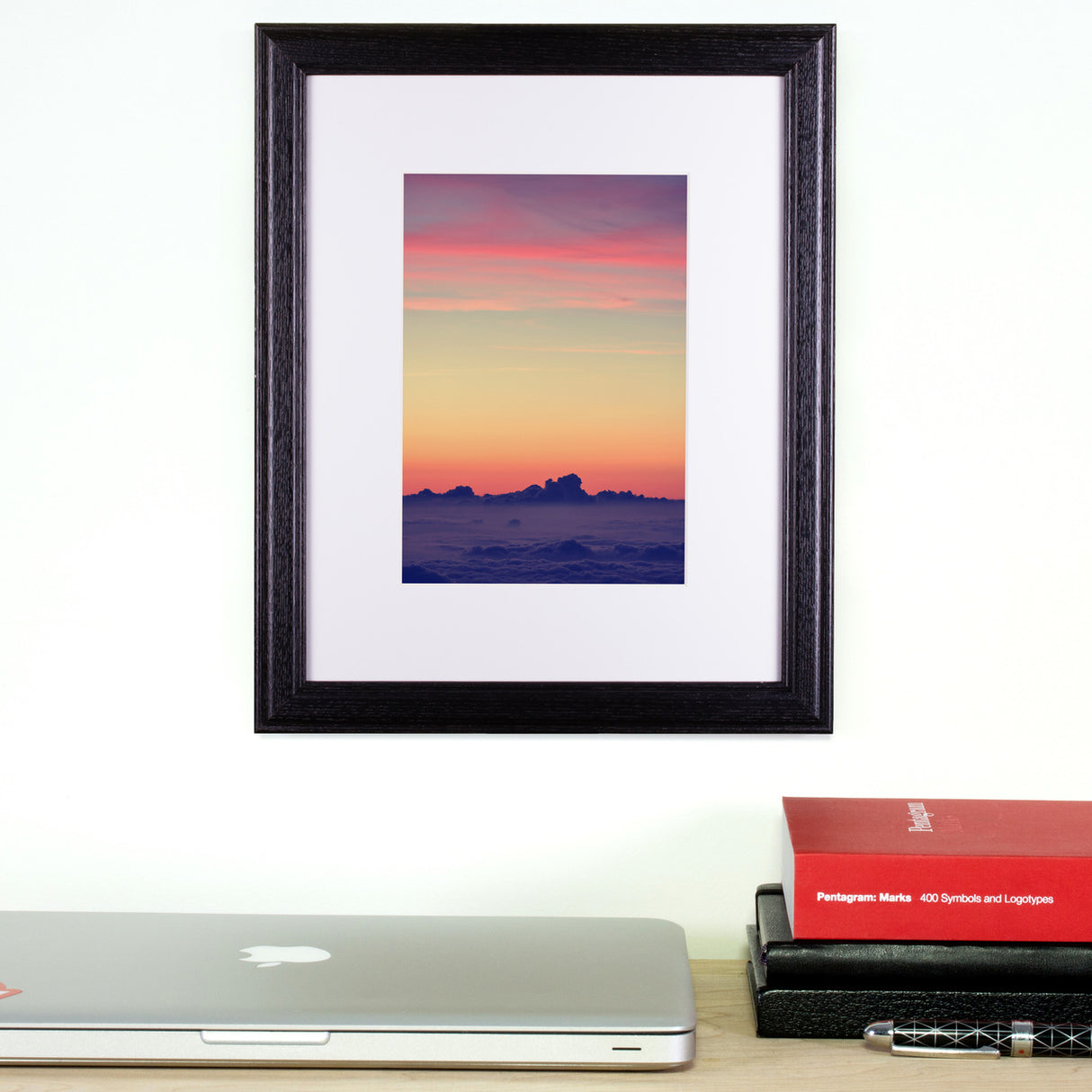 Wiltshire 236 .75", Matted Ebony Picture Frame