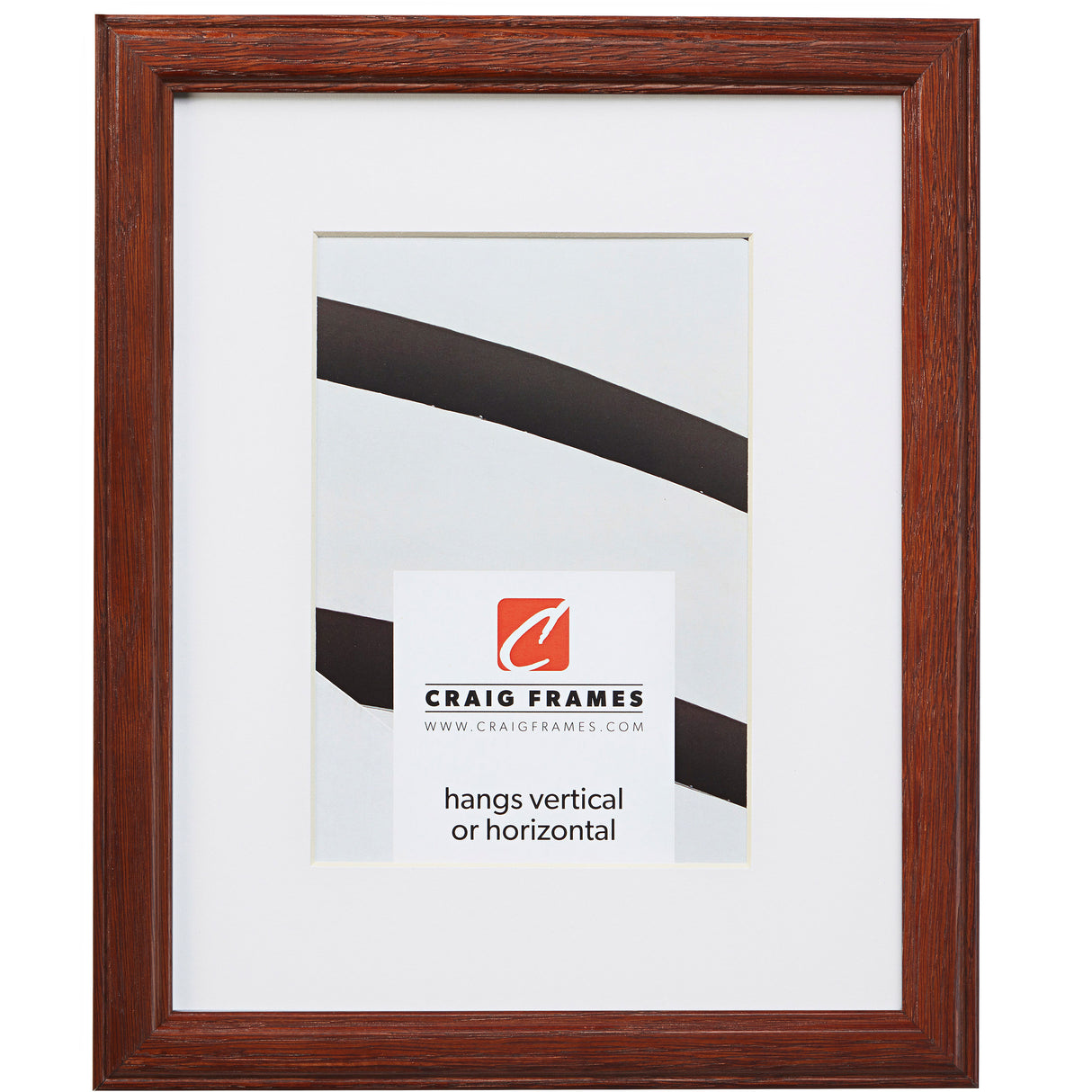 Wiltshire 236 .75", Matted Dark Walnut Picture Frame