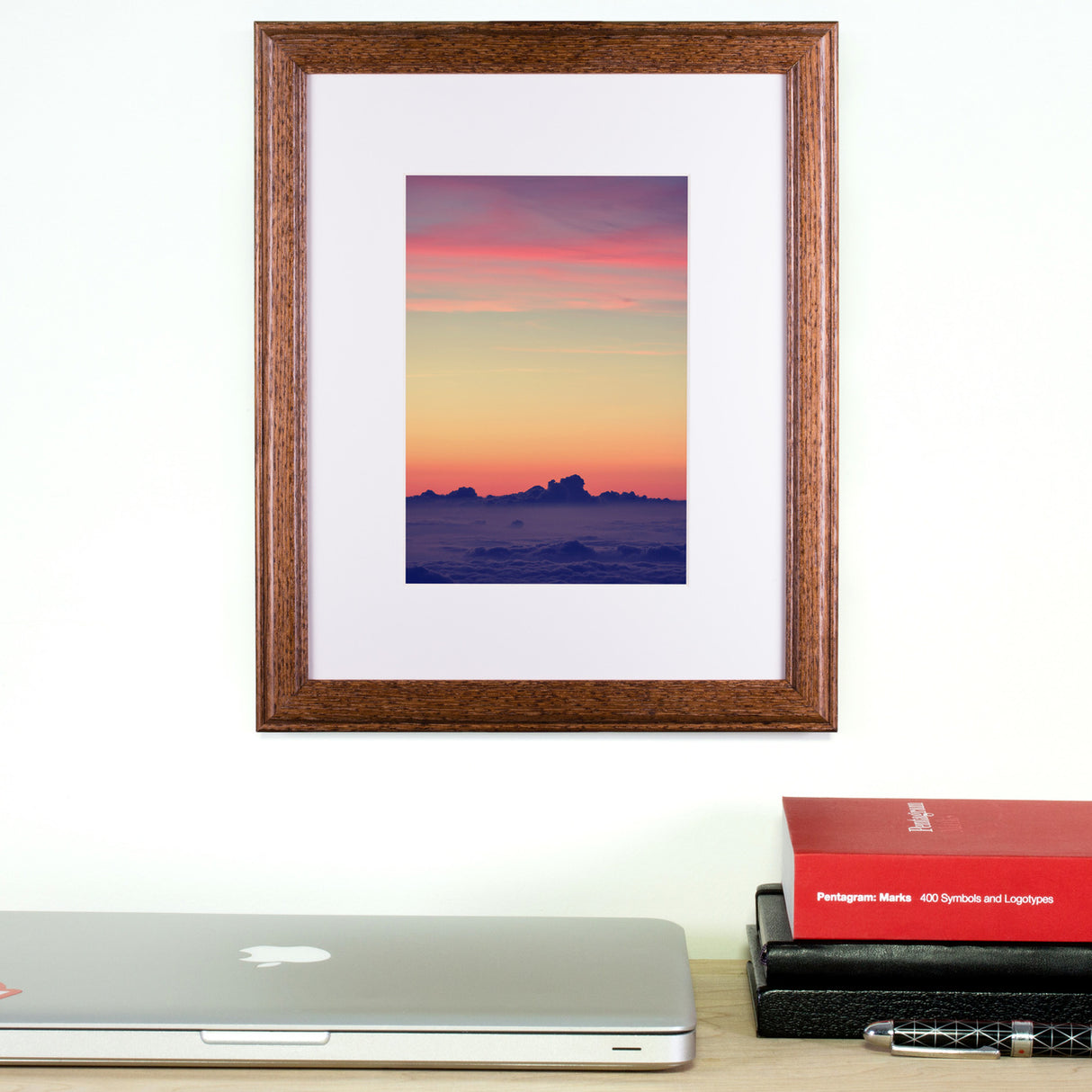 Wiltshire 236 .75", Matted Dark Walnut Picture Frame