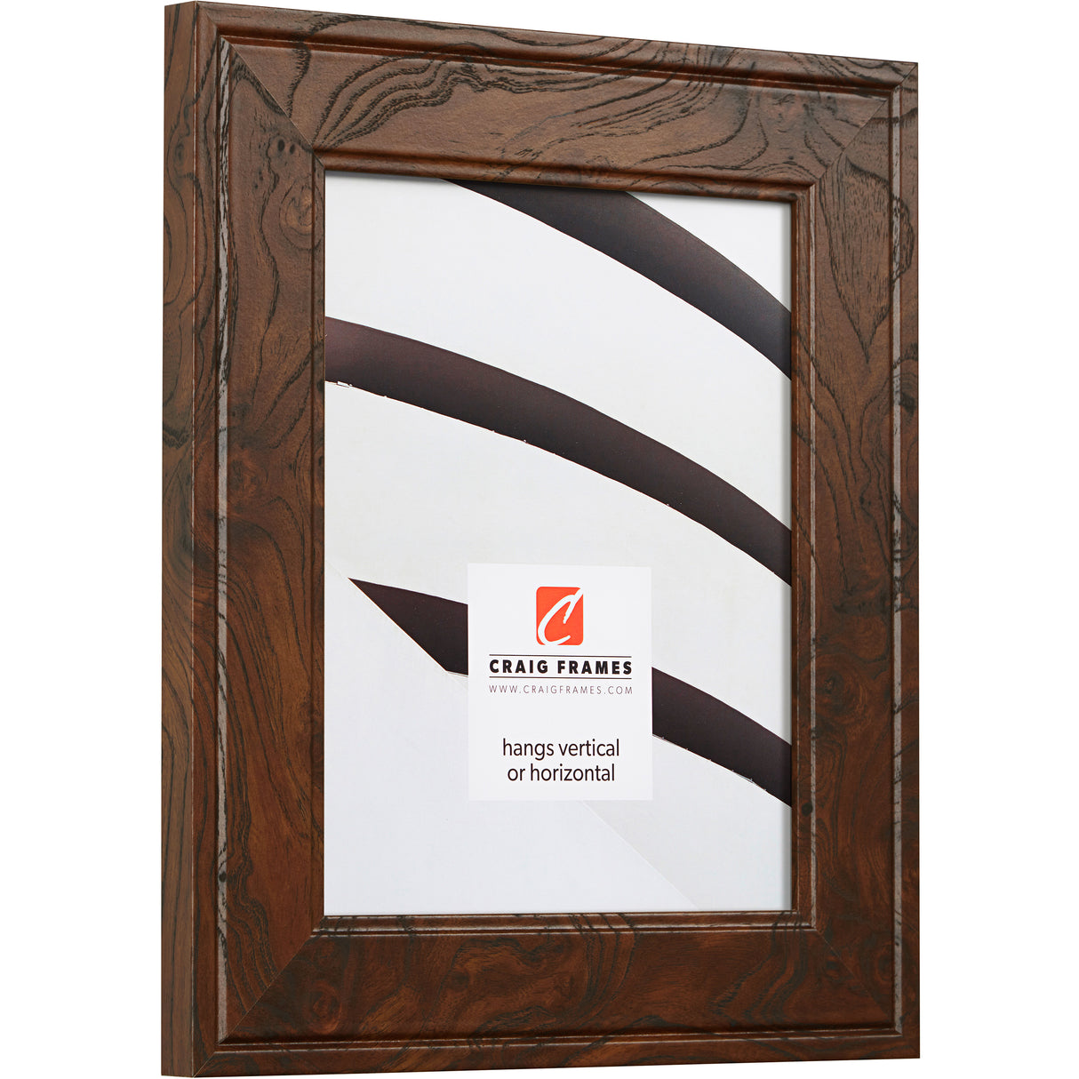 Contemporary Inspirations 2", Brown Burl Picture Frame