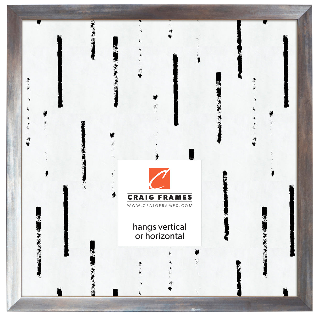 Alloy .75", Gunmetal Picture Frame