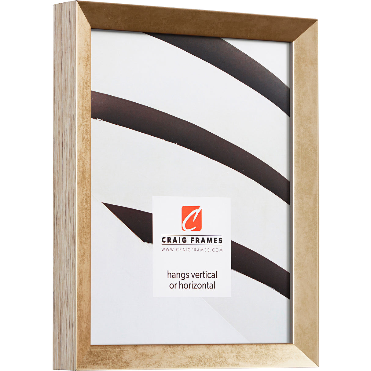 Alloy .75", Gold Matted Picture Frame