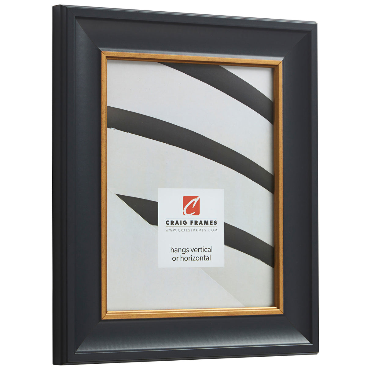 Martin 2", Black Velvet Gold Picture Frame