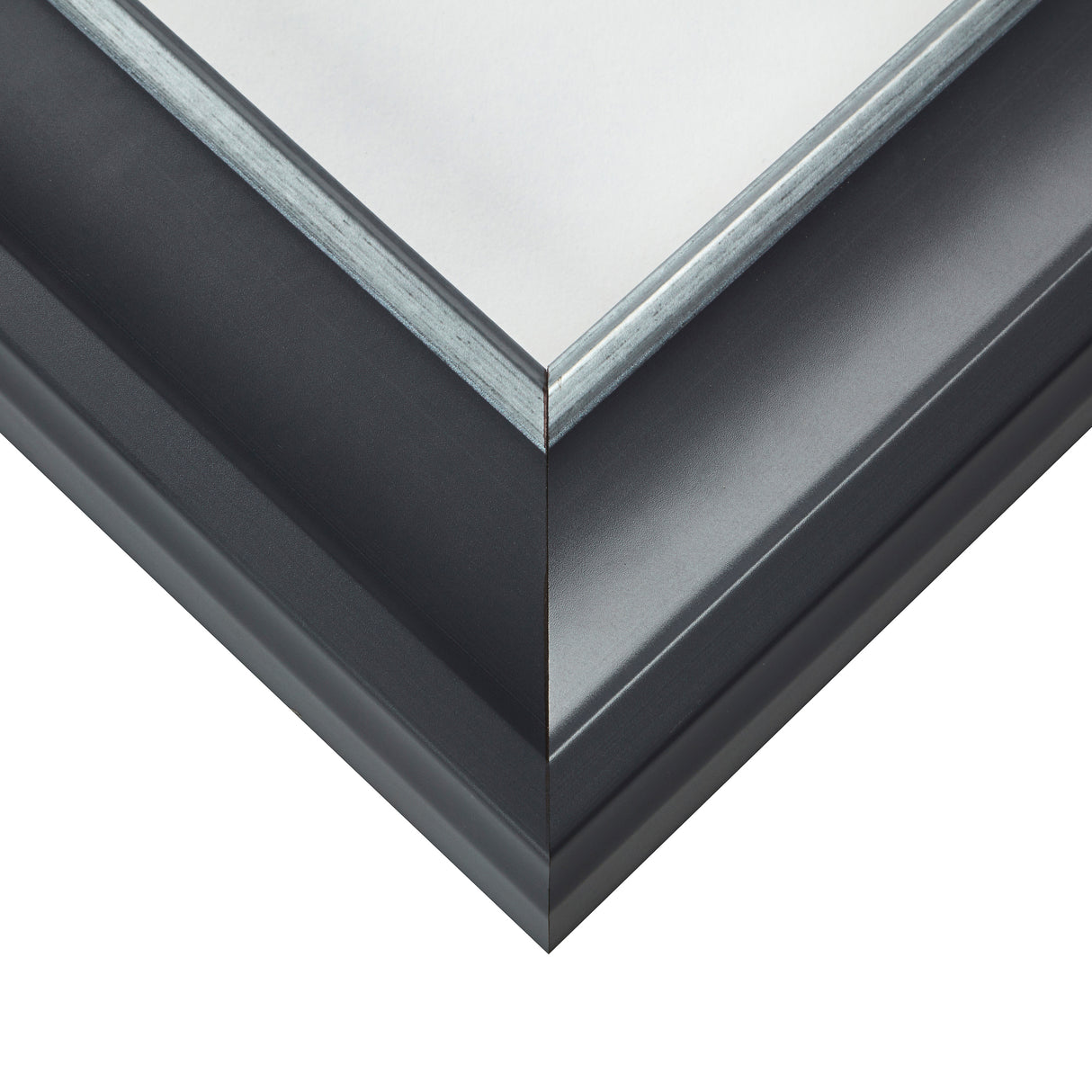 Martin 2", Black Velvet Silver Matted Picture Frame