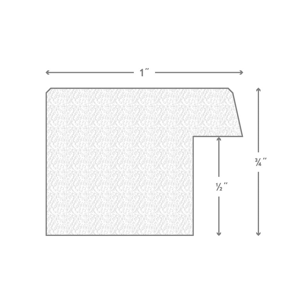 Shaker 286 1", Black Picture Frame