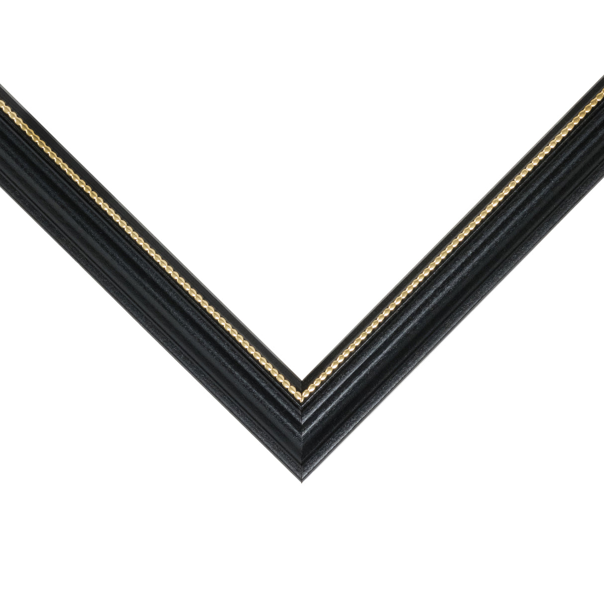 Stratton .75", Ornate Black and Gold Picture Frame