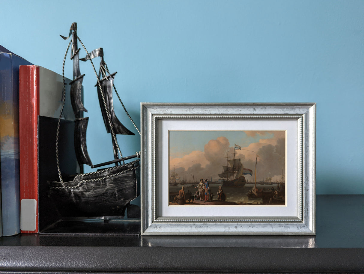 Stratton .75", Matted Aged Silver Picture Frame
