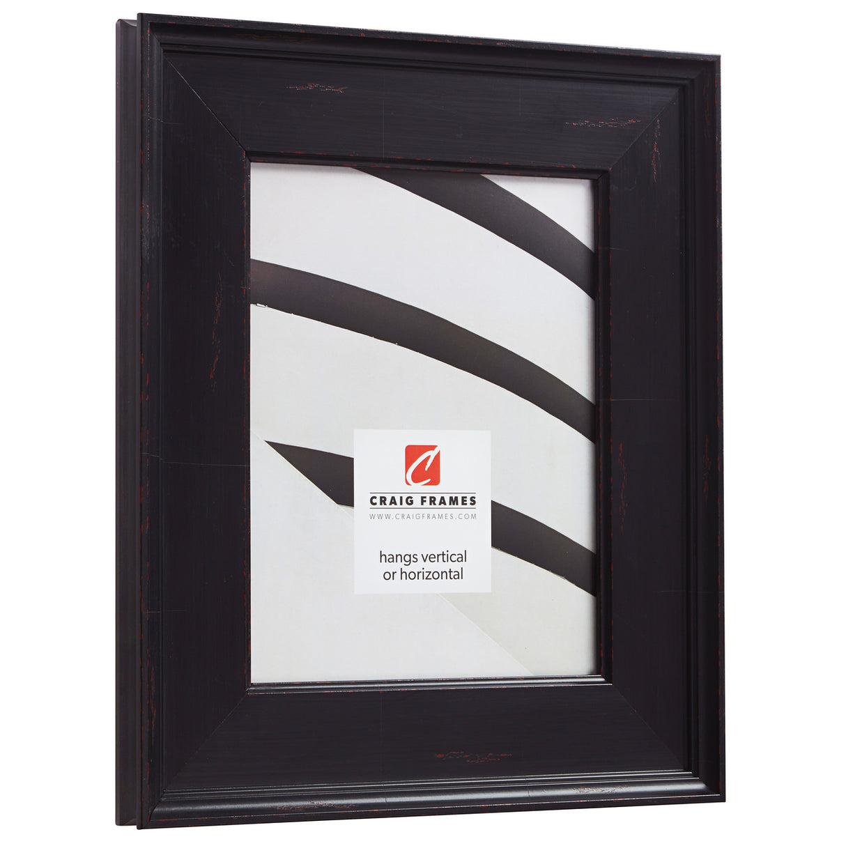 Maison 2.5", Antique Black Picture Frame