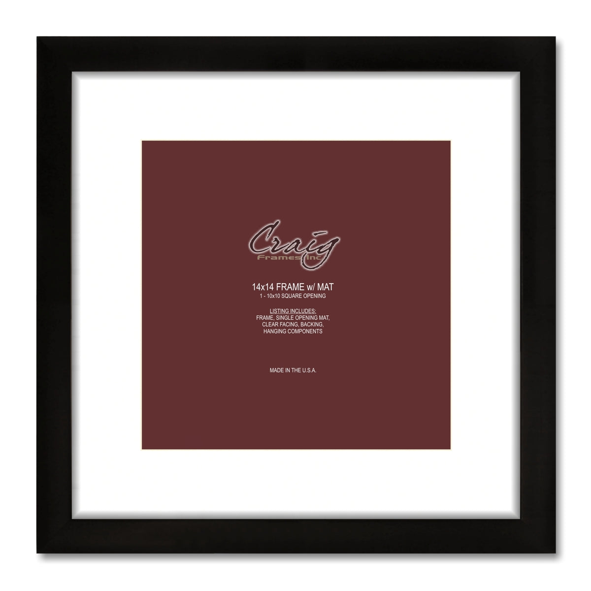 Matted Picture Frame, With 10x10 Opening