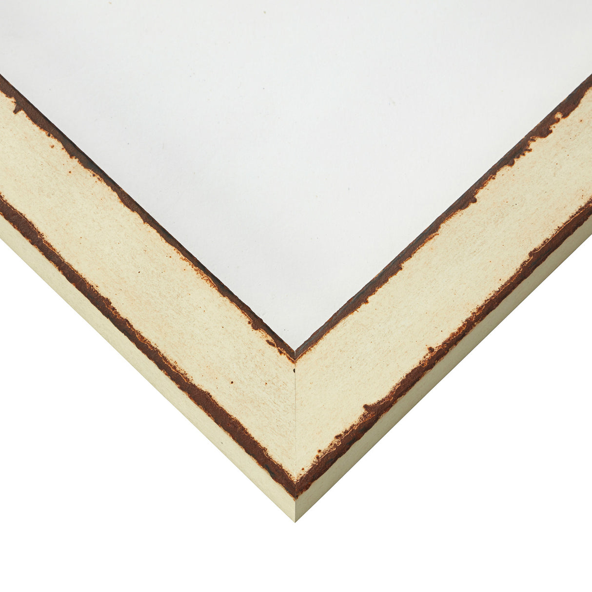 Ferro 1", Ivory Hardwood Picture Frame