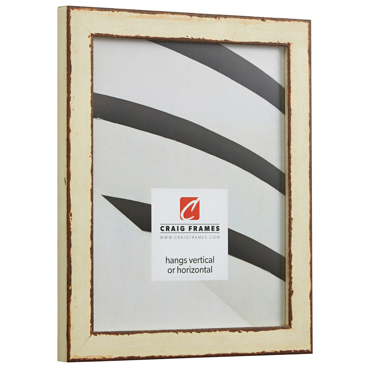 Ferro 1", Ivory Hardwood Picture Frame