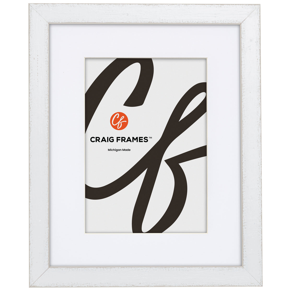 Slushie 0.75", Matted White Cherry Picture Frame