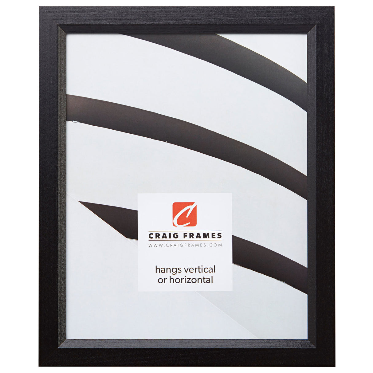 Economy .875", 6x9 Ebony Hardwood Picture Frame