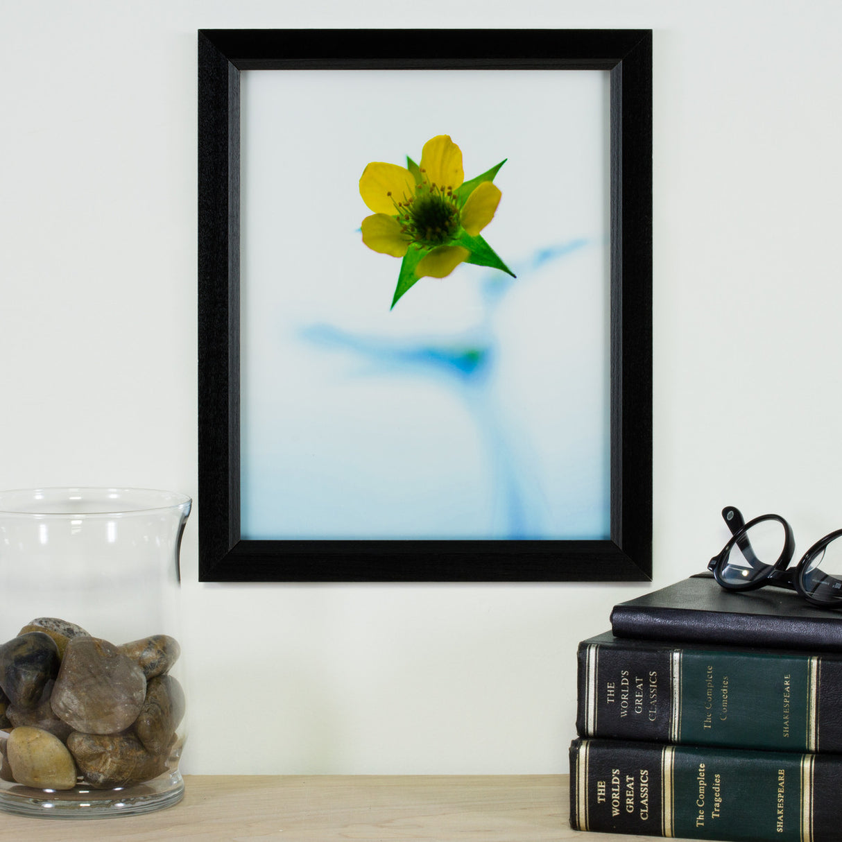 Economy .875", Matted Ebony Hardwood Picture Frame