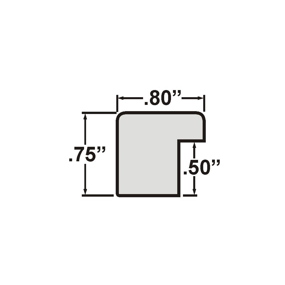Bauhaus 0.75", Canadian Walnut Picture Frame