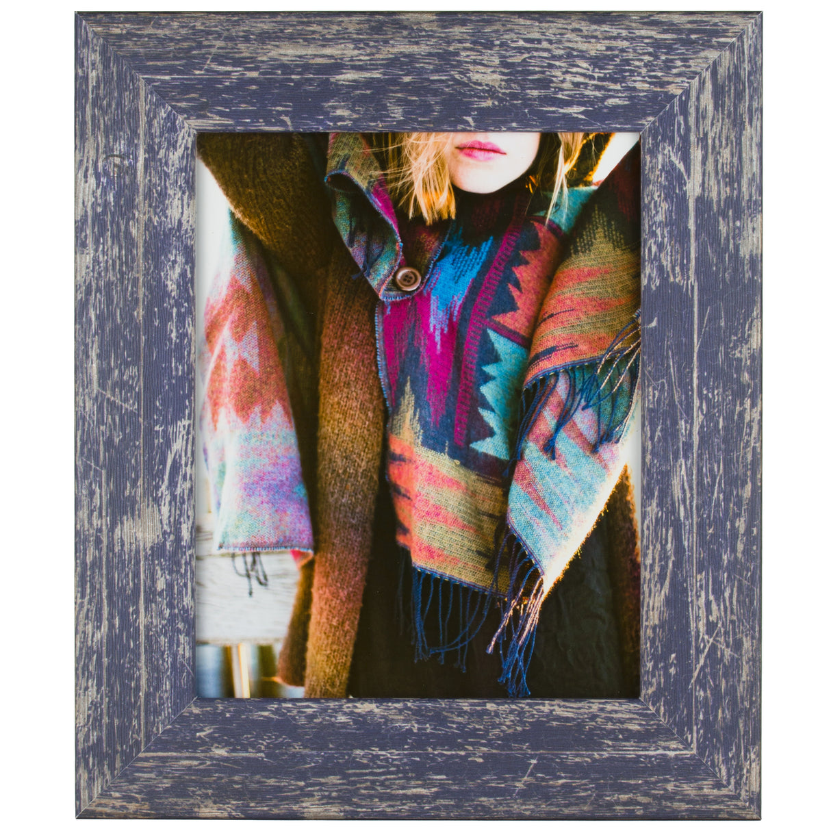 American Barn 2", Independence Blue Picture Frame