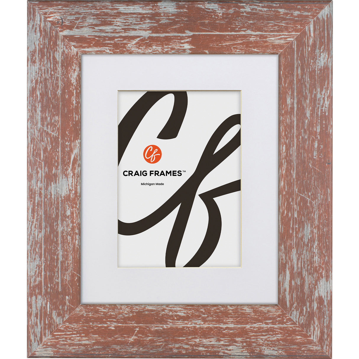 American Barn 2", Matted Red Picture Frame