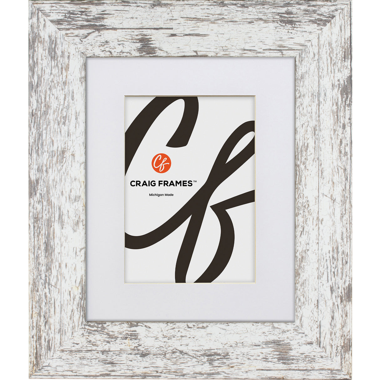 American Barn 2", Matted Alabaster White Picture Frame