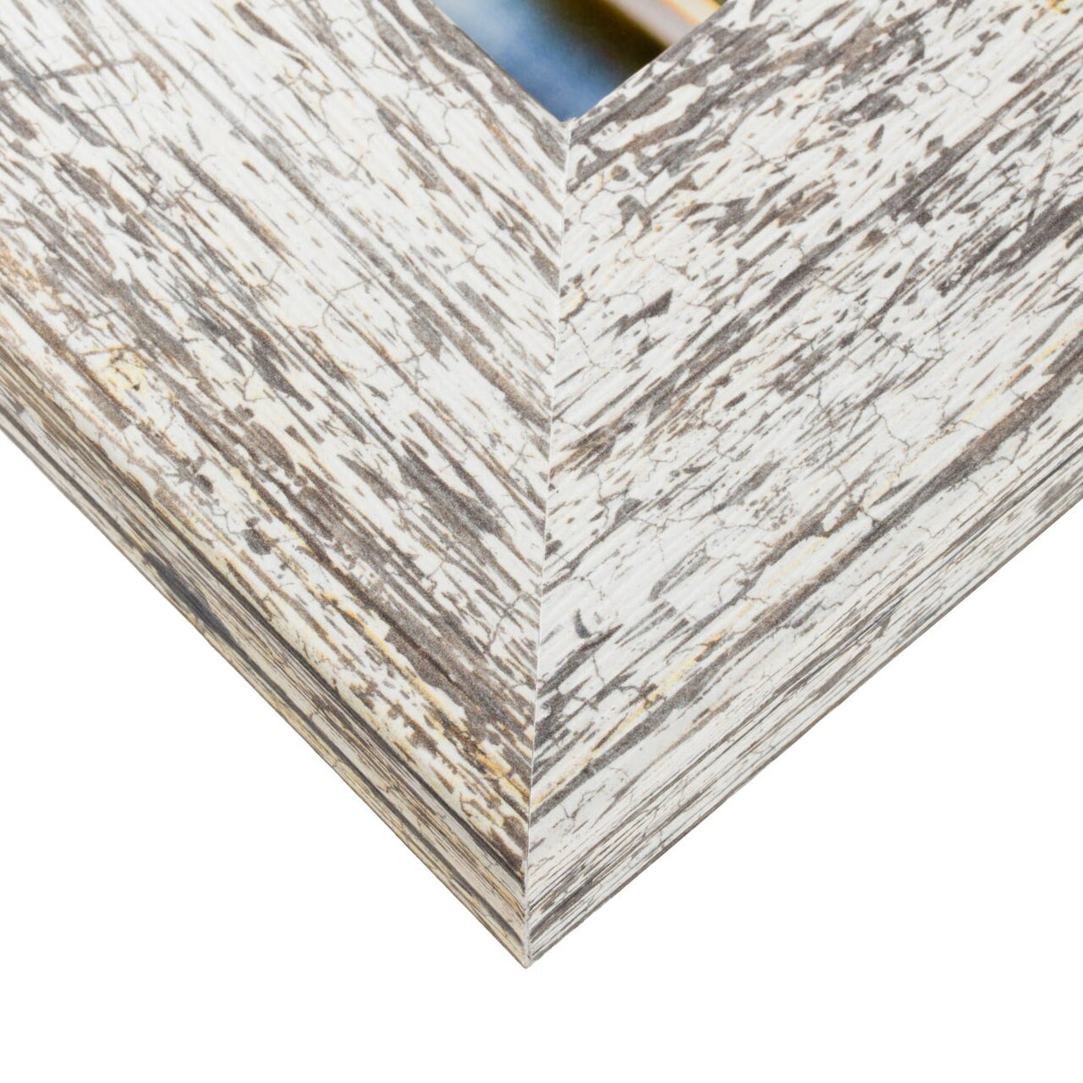 American Barn 2", Matted Alabaster White Picture Frame - 4 Piece Set
