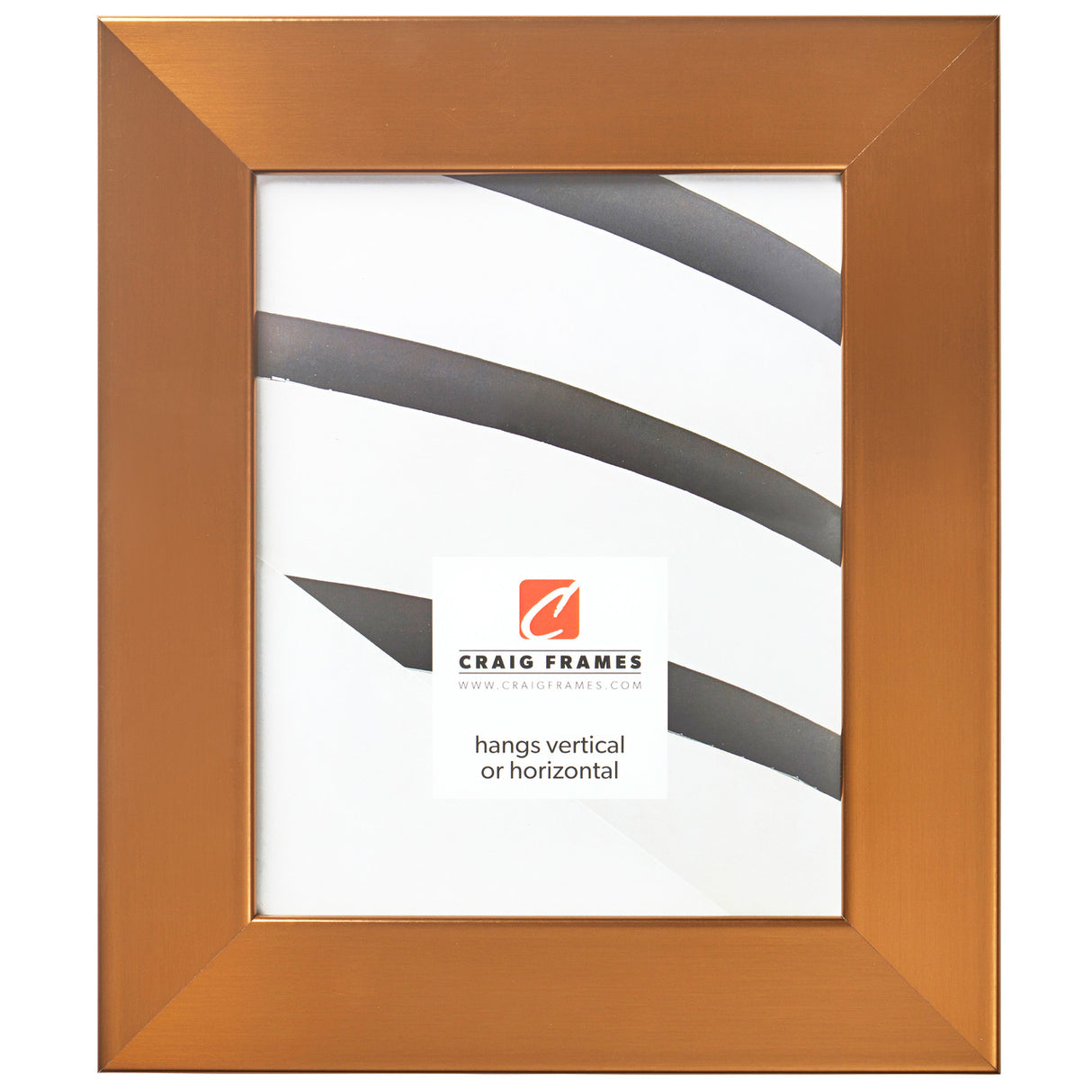 Bauhaus 200 2", Stainless Brass Picture Frame