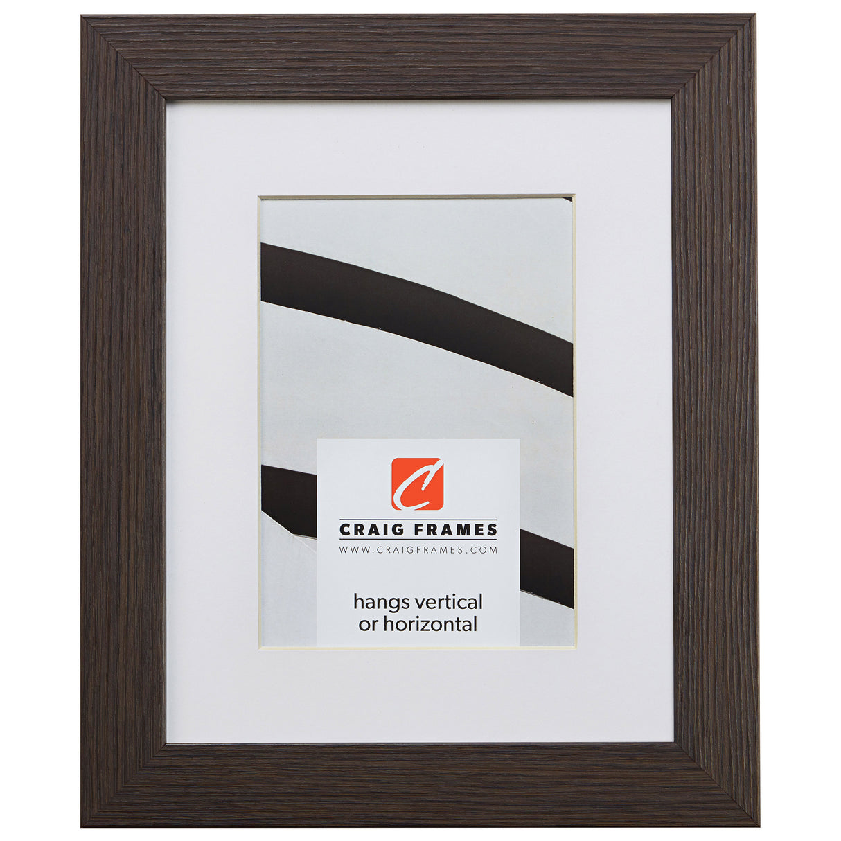 Bauhaus 125 1.25", Matted Textured Gray Oak Picture Frame