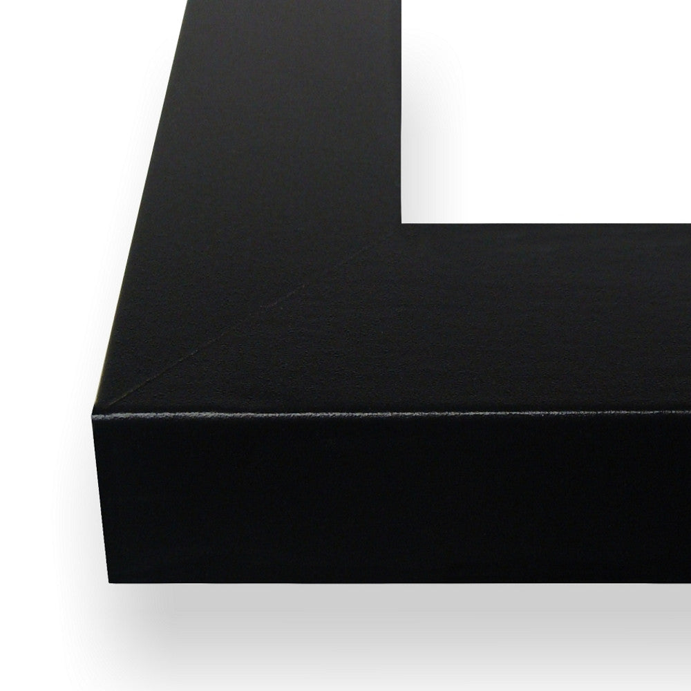 Bauhaus 125 1.25", Matted Mystic Satin Black Picture Frame - 4 Piece Set