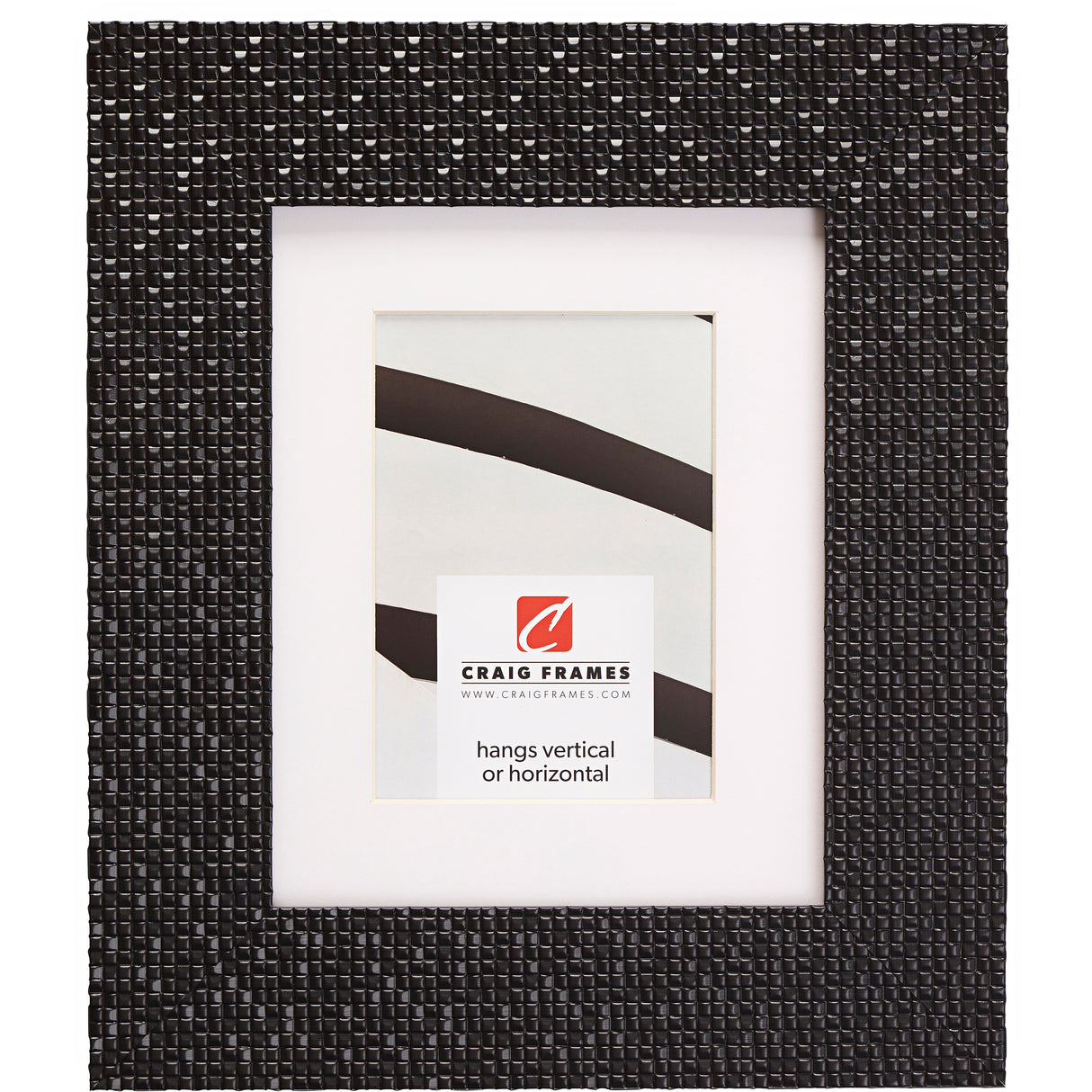 Glimmer 2.375", Matted Black Picture Frame