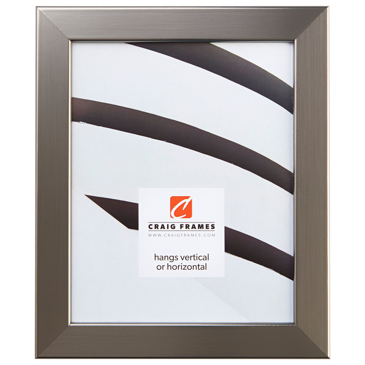 Bauhaus 125 1.25", Stainless Silver Picture Frames - 4 Piece Set