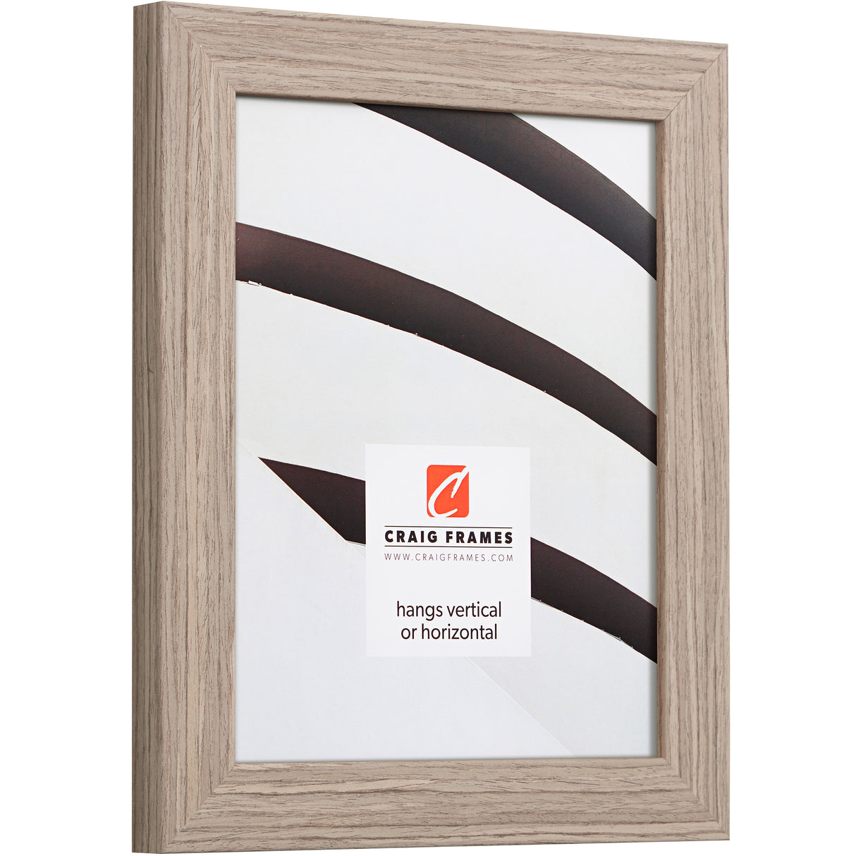 Farmhouse Essentials 1.25", Light Walnut Brown Matted Picture Frame